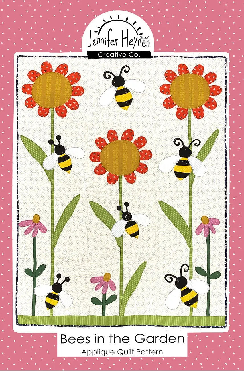 Bees In The Garden Applique Quilt Pattern