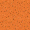 Best Bits - Triangles - Orange 44" / 45" Fabric Per Yard