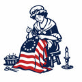 Betsy Ross Sewing Fabric Panel 1