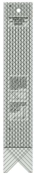 Bias Ruler 14in x 2-1/2in x 1/4in