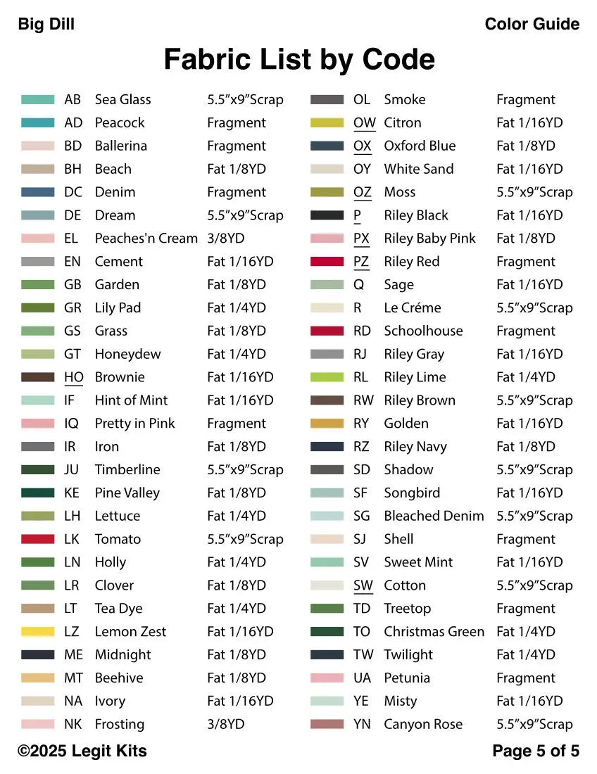 Big Dill Pattern