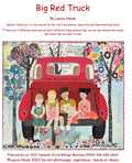 Big Red Truck Collage Pattern