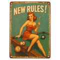 Billiards Signs Fabric Panel 1