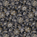 Black Footstool Charcoal Cotton Wideback Fabric Per Yard