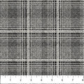 Black Gray Glen Check Haberdashery Flannel Fabric per Yard