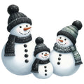 Black Hat Snowmen Fabric Panel 22