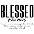 Black Letters Bible Verse Fabric Panel 5