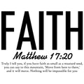 Black Letters Bible Verse Fabric Panel 6