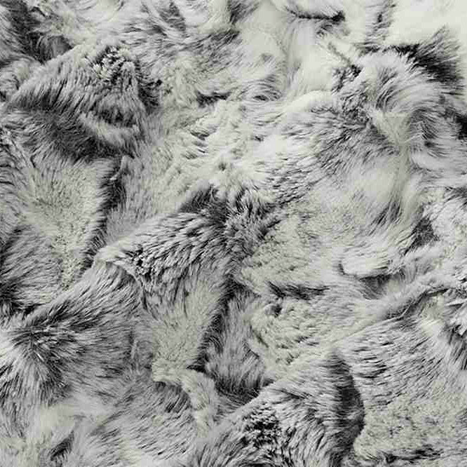 Black Luxe Cuddle Snowy Owl 58/60" Fabric per yard