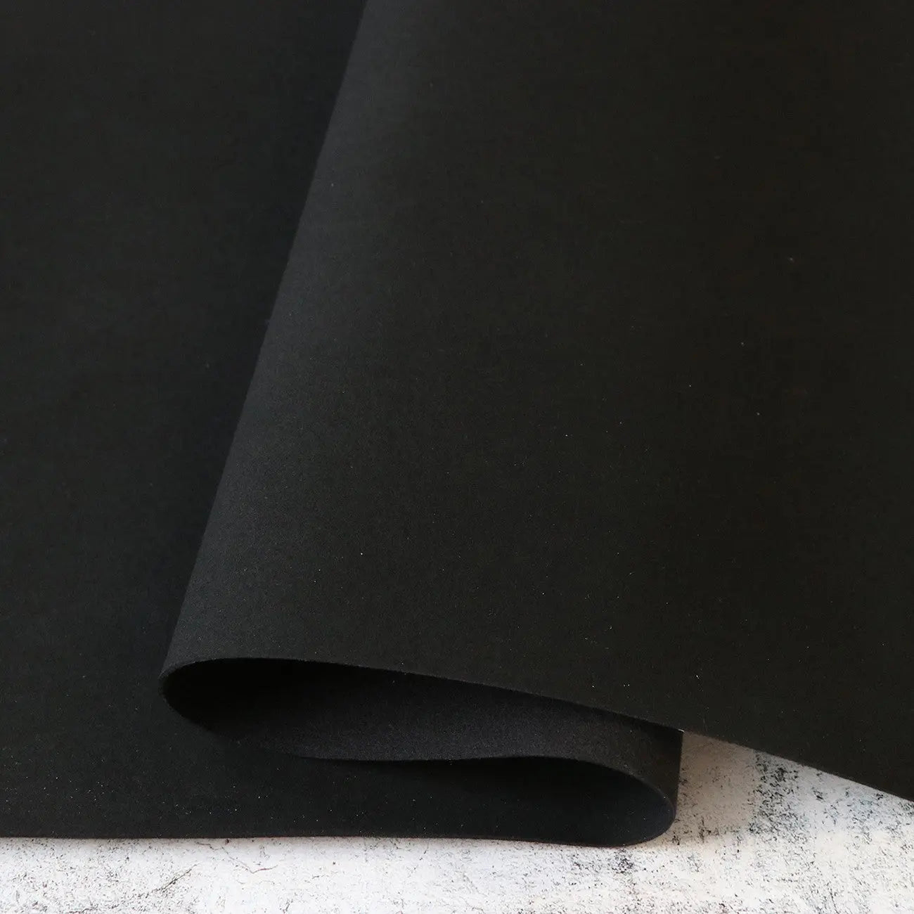 Black Microsuede 1/2yds