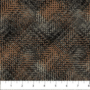 Black Multi Tweed Haberdashery Flannel Fabric per Yard