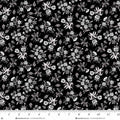 Black Nosegays Scarlet's Treasure 44"/45" Cotton Fabric Per Yard