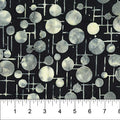 Black Retro Dot Grid Bubble Pop 83703-99 Cotton 44/45 Fabric Per Yard