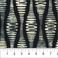 Black Ripple Stripe Abstract Bubble Pop 83702-94 Cotton 44/45 Fabric Per Yard