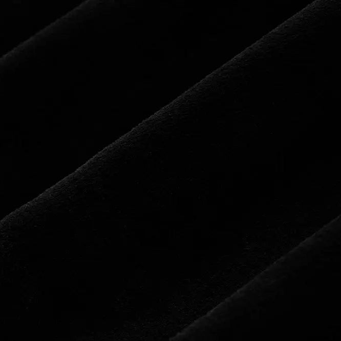 Black Solid Cuddle 3 58/60" Fabric per yard