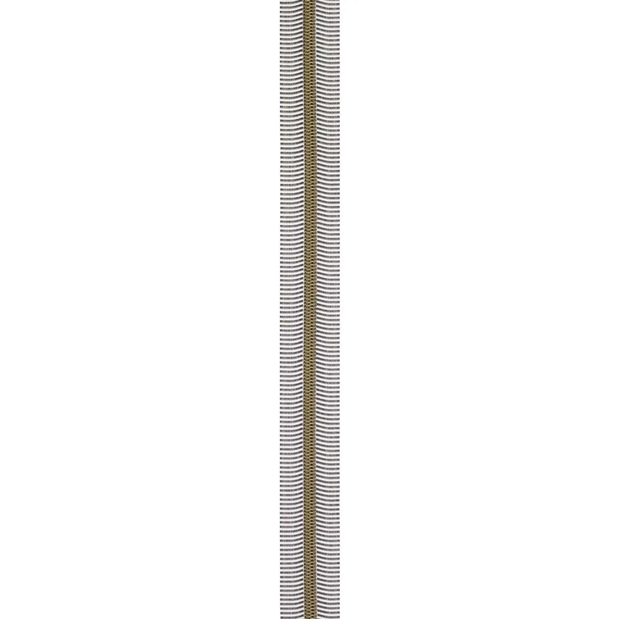 Black/White 5 Nylon Antique Coil Zippers