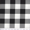 Black / White Buffalo Plaid 45" wide Fabric per yard