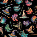Black Witch Accessories Witchypoo Cotton 44"/45" Fabric Per Yard