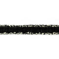 Black & White Denim Trim with Frayed Edge, 1" X 5 Yard Roll - For Sewing & Upholstery