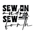 Black and White Sew On and Sew Forth Fabric Panel