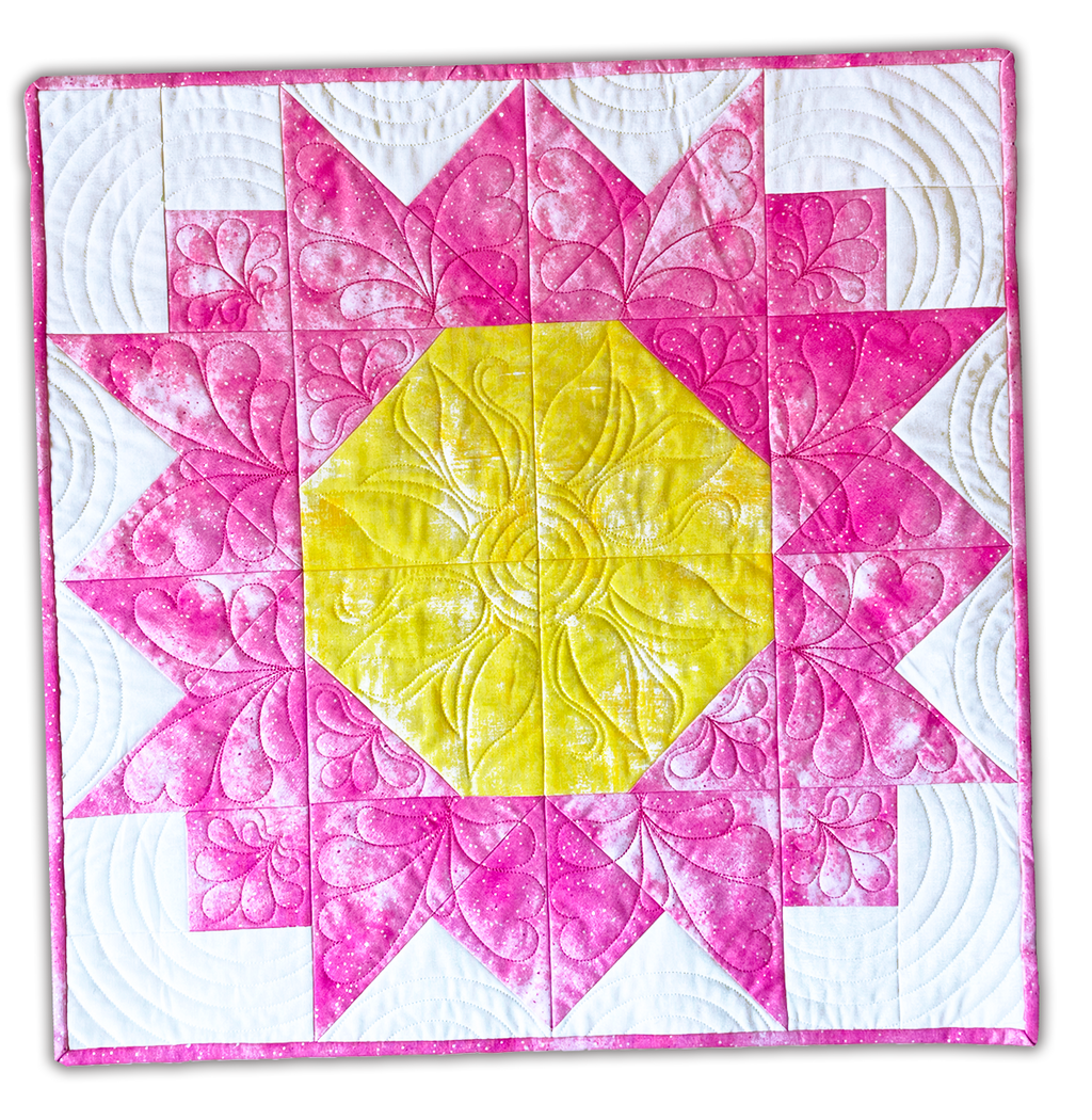 Bloom Quilt In-the-Hoop Quilt Embroidery Design Set Pickle Pie Designs