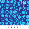 Blue Bubble Celebration Cotton 44/45 Fabric Per Yard