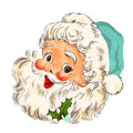 Blue Hat Santas Fabric Panel 4