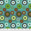 Blue Lucky Medallion 45" Wide Cotton Fabric Per Yard