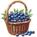 Blueberry Gardens Fabric Panel 17