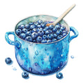 Blueberry Gardens Fabric Panel 23