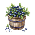 Blueberry Gardens Fabric Panel 35