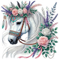 Boho Horses Fabric Panel 14