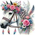Boho Horses Fabric Panel 23