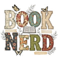 Book Nerd Fabric Panel 1