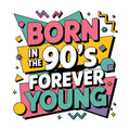Born in the 90s Fabric Panel 1