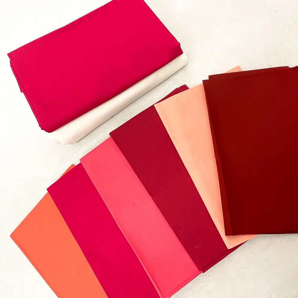 Boundless Coordinated Stash Builder Bundle - Arrowhead - various solid fabrics 5 3/4 yards total