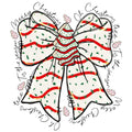 Bow Christmas Tree Cakes Fabric Panel 1