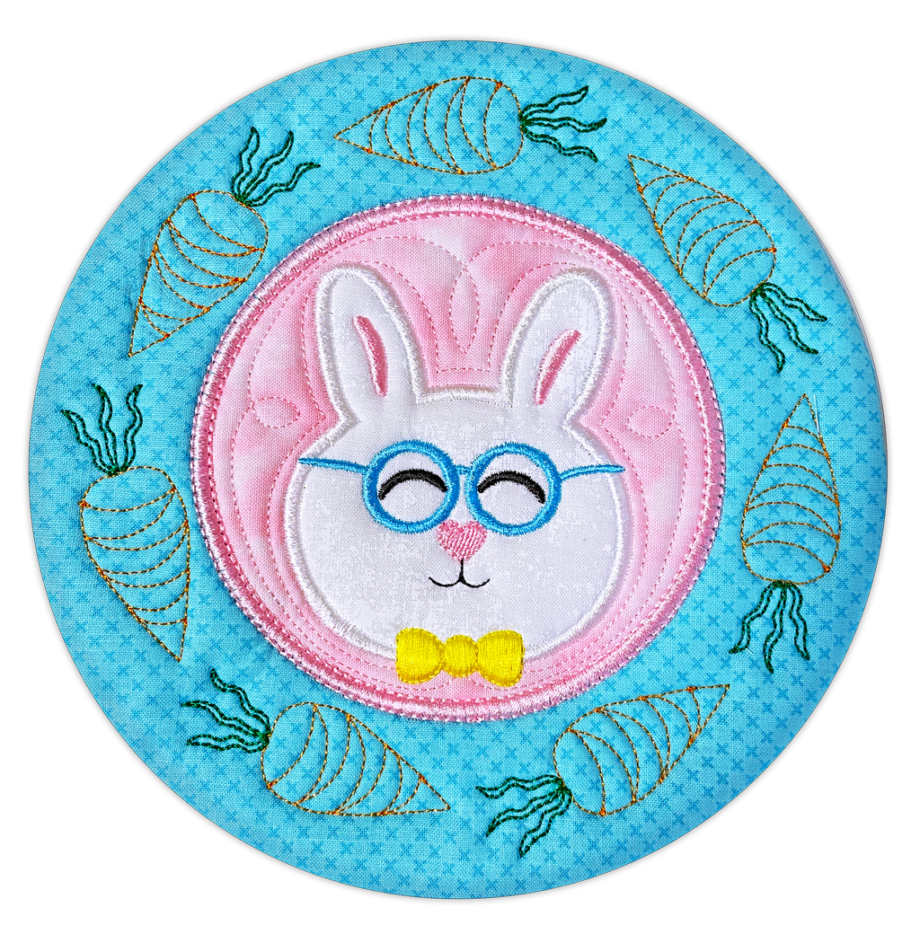 Easter Bunny Multi Mats In the hoop Machine Embroidery Design