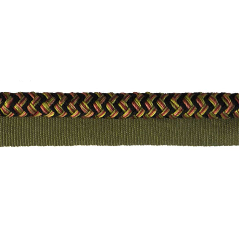 Braided Upholstery Piping Cord with Lip, 1/2-inch X 5 yards – Decorative Multicolor Welt Trim for Cushions & Furniture