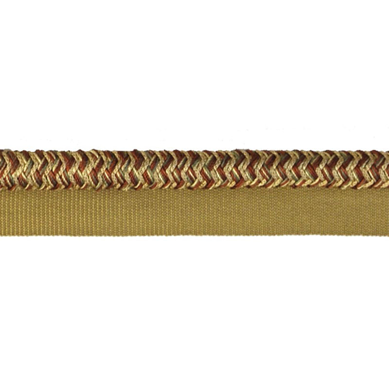 Braided Upholstery Piping Cord with Lip, 1/2-inch X 5 yards – Decorative Multicolor Welt Trim for Cushions & Furniture