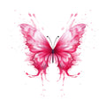 Breast Cancer Awareness Butterflies Fabric Panel 5