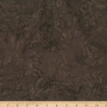 Brown Chestnut Watercolor Waves Batik Wideback Fabric per yard
