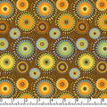Brown Lucky Medallion 45" Wide Cotton Fabric Per Yard