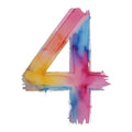 Brushstroke Alphabet Fabric Panel 36