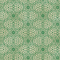 Bubbalon Emerald/Sand Ground Works Cotton 44"/45" Fabric Per Yard