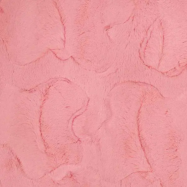 Bubblegum Luxe Cuddle Hide 58/60" Fabric per yard
