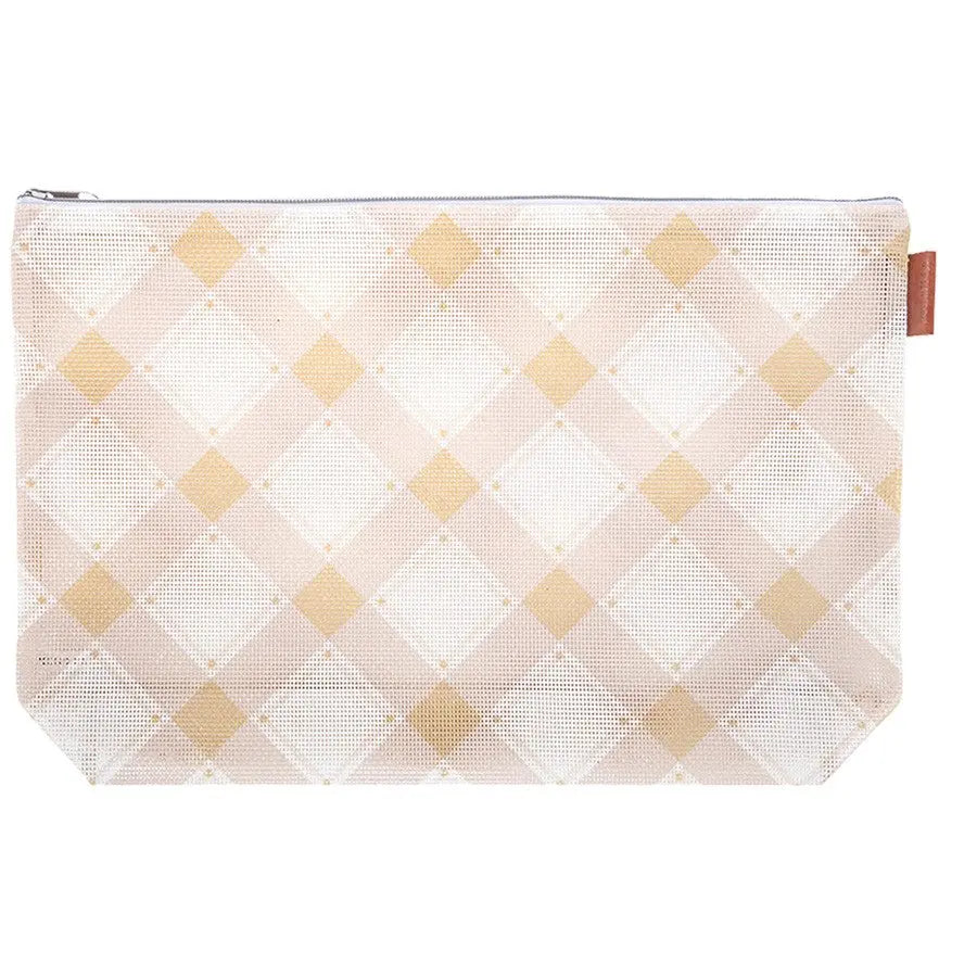 Burlap Mad for Plaid Project Bag