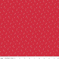 Seasonal Basic Stars Red 44"/45" Cotton Fabric Per Yard