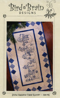 CD Snow Happens! Table Runner Machine Embroidery