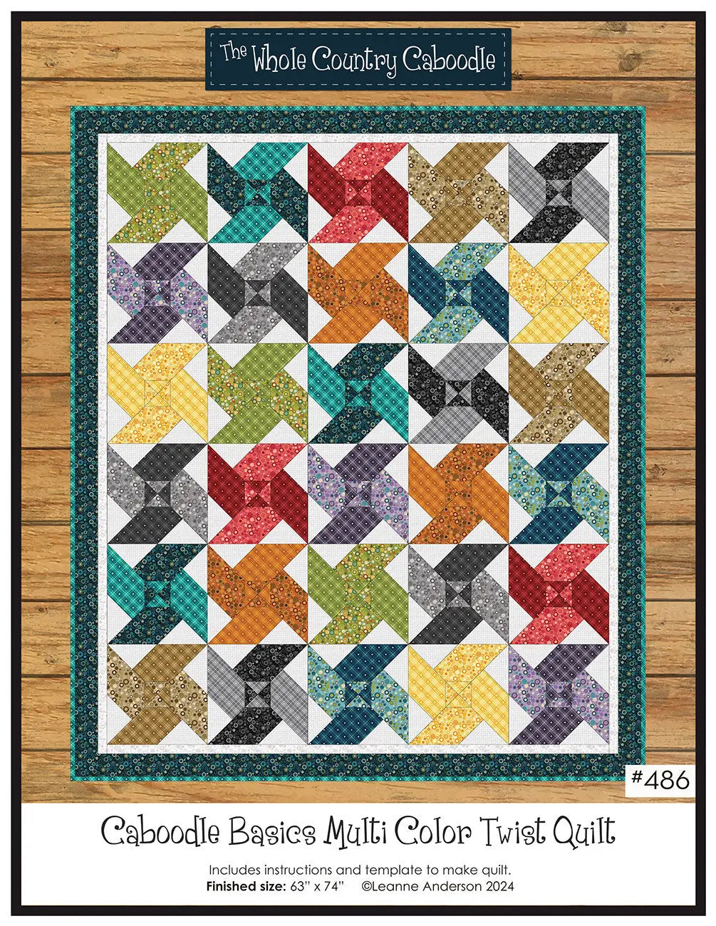 Caboodle Basics Multi Color Twist Quilt